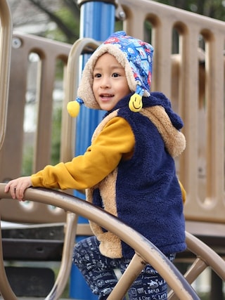 Anpanman Kids Collection アンパンマンキッズコレクション の ばいきんまんボアベスト ベスト Wear