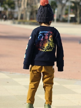 「ANPANMAN KIDS COLLECTION」｜アンパンマンキッズコレクションさん（キッズ・110cm）の冬コーディネート