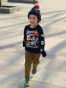 「ANPANMAN KIDS COLLECTION」｜アンパンマンキッズコレクションさん（キッズ・110cm）の冬コーディネート