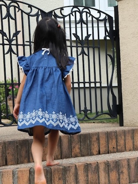 「アイテム（ワンピース/ドレス）」を使った、アンパンマンキッズコレクションさん（キッズ・109cm）の春コーディネート