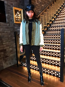 「Frei EA（フレイエア）のアイテム」を使った、Nanamiさん（レディース・168cm）の秋コーディネート