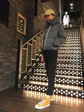 「LOVELESS（ラブレス）のアイテム（ダウンジャケット/コート）」を使った、Nanamiさん（レディース・168cm）の冬コーディネート