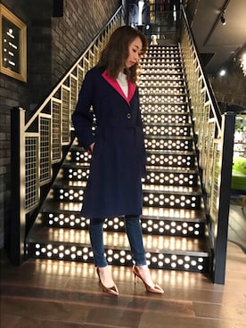 「リバーシブル」｜「アイテム（パンプス）」を使った、Nanamiさん（レディース・168cm）の春コーディネート