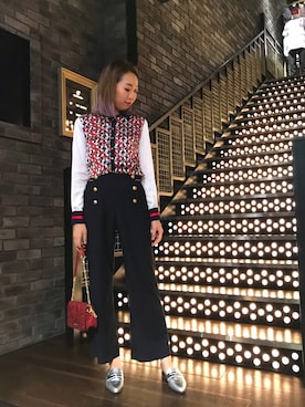 「GUILD PRIME（ギルドプライム）のアイテム（バッグ）」を使った、Nanamiさん（レディース・168cm）の夏コーディネート