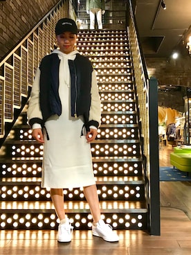 「Frei EA（フレイエア）のアイテム」を使った、Nanamiさん（レディース・168cm）の秋コーディネート