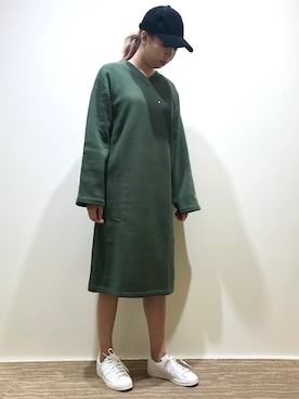「LOVELESS（ラブレス）のアイテム（キャップ）」を使った、Nanamiさん（レディース・168cm）の秋コーディネート