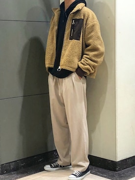 「RYO TAKASHIMA（リョウタカシマ）のアイテム（ブルゾン）」を使った、訴訟  太郎さん（メンズ・178cm）の秋コーディネート