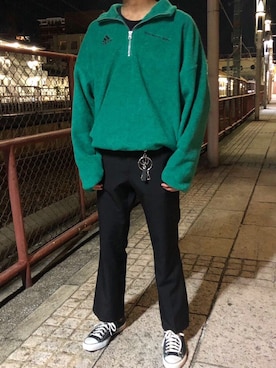 「Gosha Rubchinskiy（ゴーシャラブチンスキー）のアイテム（スウェット）」を使った、訴訟  太郎さん（メンズ・178cm）の秋コーディネート