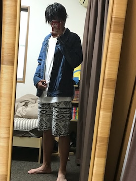「Right-on（ライトオン）のアイテム（デニムジャケット）」を使った、こきさん（メンズ・167cm）の春コーディネート