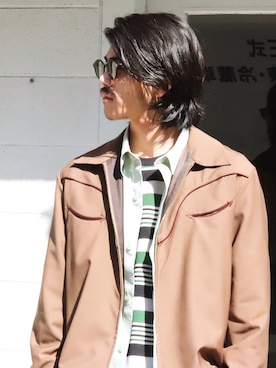 「UNUSED」｜「アイテム（ブルゾン）」を使った、Valley_Kentaさん（メンズ・175cm）の春コーディネート