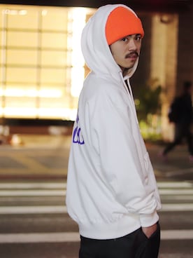 「アイテム（ニットキャップ/ビーニー）」を使った、Valley_Kentaさん（メンズ・175cm）の春コーディネート