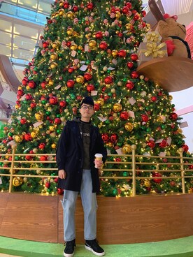 「PULL&BEAR（プルアンドベア）のアイテム（パーカー）」を使った、SkiyaYan賢さん（メンズ・170cm）の冬コーディネート