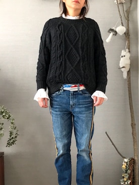 「GO TO HOLLYWOOD（ゴートゥーハリウッド）のアイテム（財布/小物）」を使った、NO-Nさん（レディース・158cm）の冬コーディネート