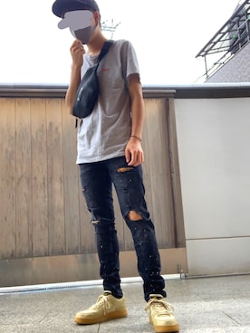 「kicks」｜「アイテム（帽子）」を使った、Kyoさん（メンズ・170cm）の夏コーディネート