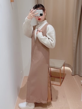 「ZUCCa（ズッカ）のアイテム」を使った、rriinnaaさん（レディース・154cm）の秋コーディネート