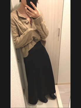 「PUBLUX（パブリュクス）のアイテム（ブーツ）」を使った、o-matsuna°さん（レディース・160cm）の秋コーディネート