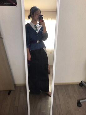 「WC（ダブル シー）のアイテム（レッグウェア）」を使った、EHanaさん（レディース・165cm）の秋コーディネート