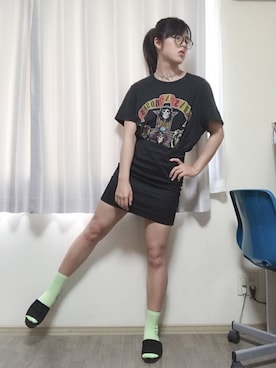 「アイテム（チョーカー）」を使った、EHanaさん（レディース・165cm・10代）の夏コーディネート