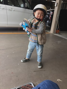「THEPARKSHOP」｜sskさん（キッズ・90cm）の春コーディネート