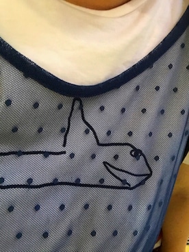 「PAR ICI（パーリッシィ）のアイテム（Tシャツ/カットソー、ホワイト系）」を使った、risaさん（レディース）の夏コーディネート