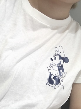 「UNIQLO（ユニクロ）のアイテム（Tシャツ/カットソー、ホワイト系）」を使った、risaさん（レディース）の夏コーディネート