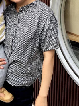 「SM2（エスエムツー）のアイテム（シャツ/ブラウス、ブラック系）」を使った、risaさん（レディース）の秋コーディネート