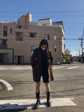 「MOUSSY（マウジー）のアイテム（テーラードジャケット）」を使った、nahoさん（レディース・153cm）の秋コーディネート