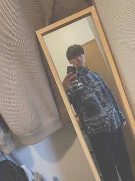 「ザノースフェイス」｜「アイテム（ブルゾン）」を使った、Kさん（メンズ・176cm）の春コーディネート