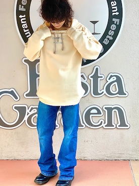 「SUB-AGE.（サベージ）のアイテム（パンツ）」を使った、てった.さん（メンズ・172cm）の秋コーディネート