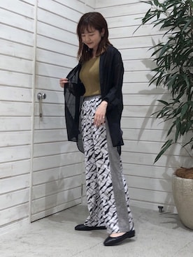 「NOMBRE IMPAIR（ノンブルアンペール）のアイテム（その他シューズ）」を使った、murata.さん（レディース・160cm）の春コーディネート