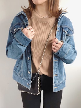 「ワッフル」｜miyuさん（レディース・152cm）の春コーディネート