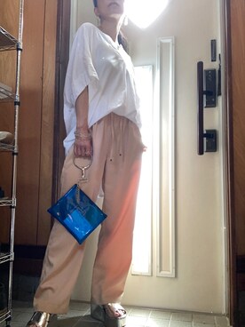 「DAISO（DAISO）のアイテム（リング）」を使った、meg05さん（レディース・156cm）の夏コーディネート