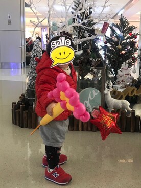 「babyGAP（babyGAP）のアイテム（モッズコート）」を使った、 kimmyさん（キッズ・80cm）の冬コーディネート