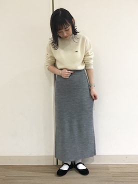 「Scye（サイ）のアイテム」を使った、オクユウカさん（レディース・158cm）の秋コーディネート