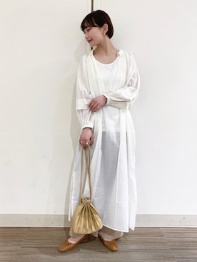 「URBAN RESEARCH DOORS（アーバンリサーチドアーズ）のアイテム（タンクトップ）」を使った、オクユウカさん（レディース・158cm）の冬コーディネート