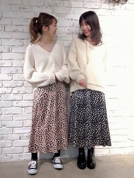 イワサキ カオリさん（レディース・165cm）の冬コーディネート