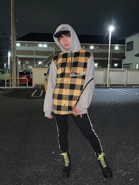 「jiggys shop（ジギーズショップ）のアイテム」を使った、milaiさん（メンズ・170cm・20代）の秋コーディネート