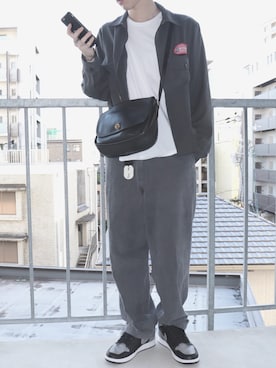 「Jordan」｜「アイテム（ブルゾン）」を使った、いっちーーーーーさん（メンズ・175cm）の秋コーディネート