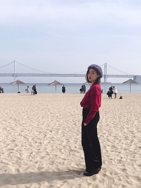 「travel」｜「アイテム（パンプス）」を使った、Hsinさん（レディース・155cm）の冬コーディネート