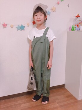 サロペット オーバーオールを使った 小学生コーデ の人気ファッションコーディネート 身長 121cm 130cm Wear