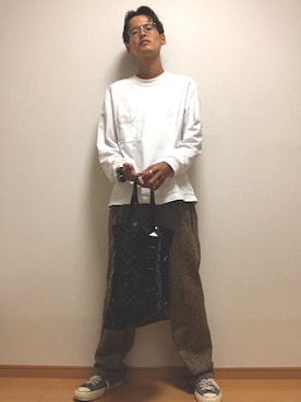 「ct70」｜「アイテム（腕時計）」を使った、okandaさん（メンズ・175cm）の秋コーディネート