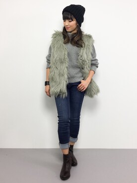 ᴵᴷᴱᴺᴼᴿᴵ५✍⋆*さん(レディース・153cm)の冬コーディネート