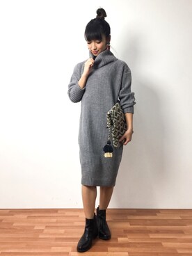 ᴵᴷᴱᴺᴼᴿᴵ५✍⋆*さん（レディース・153cm）の冬コーディネート