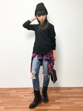 ᴵᴷᴱᴺᴼᴿᴵ५✍⋆*さん（レディース・153cm）の冬コーディネート