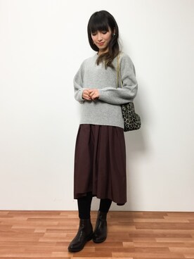 ᴵᴷᴱᴺᴼᴿᴵ५✍⋆*さん（レディース・153cm）の冬コーディネート