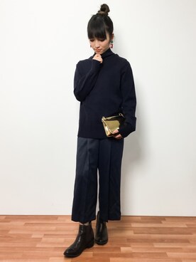 「Mila Owen（ミラオーウェン）のアイテム（つなぎ/オールインワン）」を使った、ᴵᴷᴱᴺᴼᴿᴵ५✍⋆*さん（レディース・153cm）の冬コーディネート