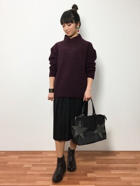 ᴵᴷᴱᴺᴼᴿᴵ५✍⋆*さん（レディース・153cm）の冬コーディネート