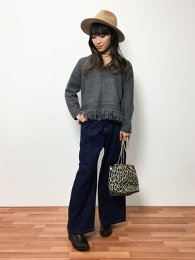 ᴵᴷᴱᴺᴼᴿᴵ५✍⋆*さん（レディース・153cm）の冬コーディネート