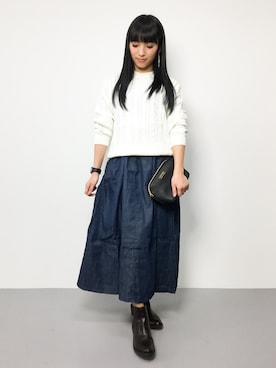 ᴵᴷᴱᴺᴼᴿᴵ५✍⋆*さん（レディース・153cm）の冬コーディネート