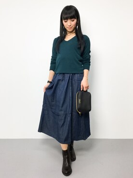 ᴵᴷᴱᴺᴼᴿᴵ५✍⋆*さん（レディース・153cm）の冬コーディネート